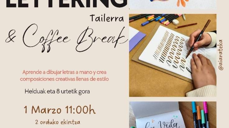 Lettering tailerra eta kafea