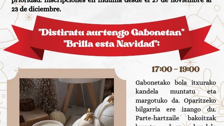 Gabonetako kandelak egiteko tailerra