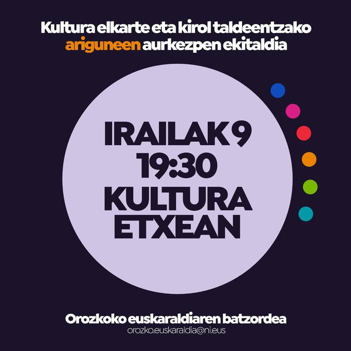 Euskaraldiko ariguneen aurkezpena