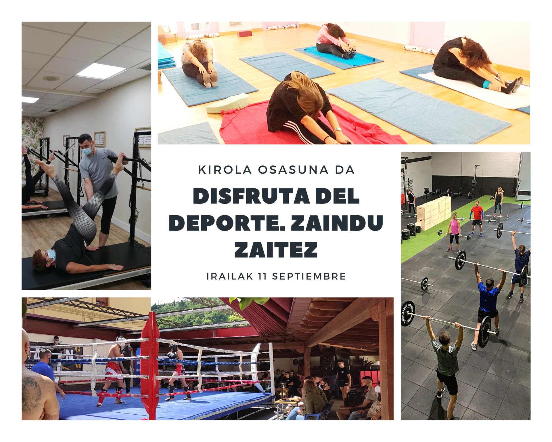 Kirol ekintzaz betetako eguna izango da irailaren 11a Laudion