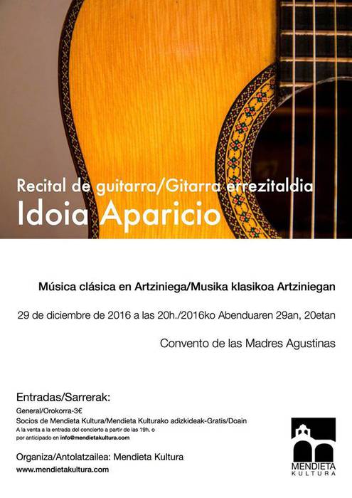 Idoia Aparicioren gitarra errezitaldia