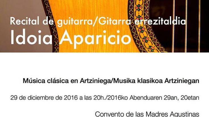 Idoia Aparicioren gitarra errezitaldia