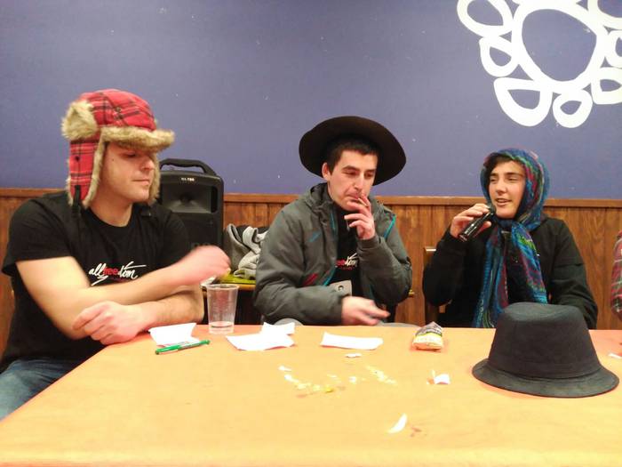 Laudioko bertso saioa argazkitan