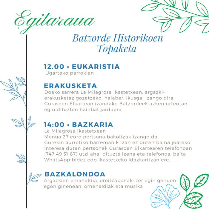 La mIlagrosako Batzorde Historikoen Topaketa