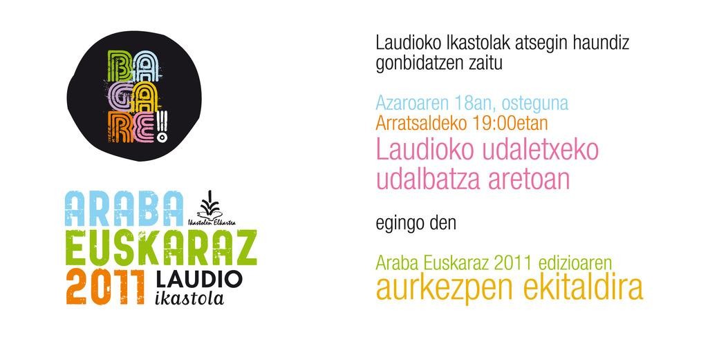 Ostegunean aurkeztuko dute Araba Euskaraz jaia