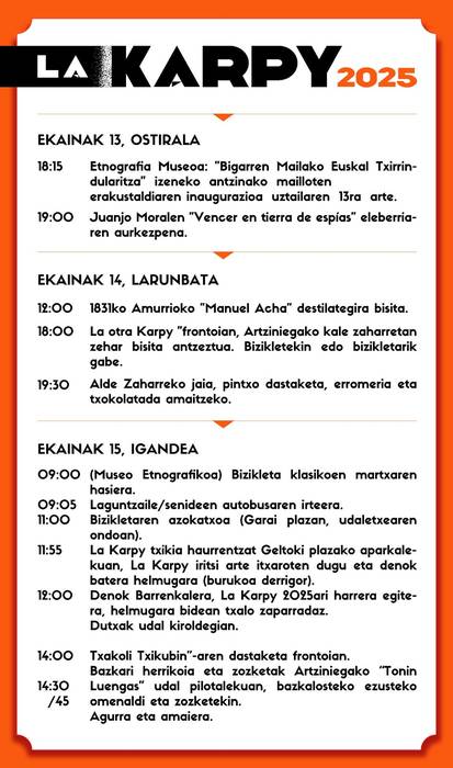 La Karpyren topaketa