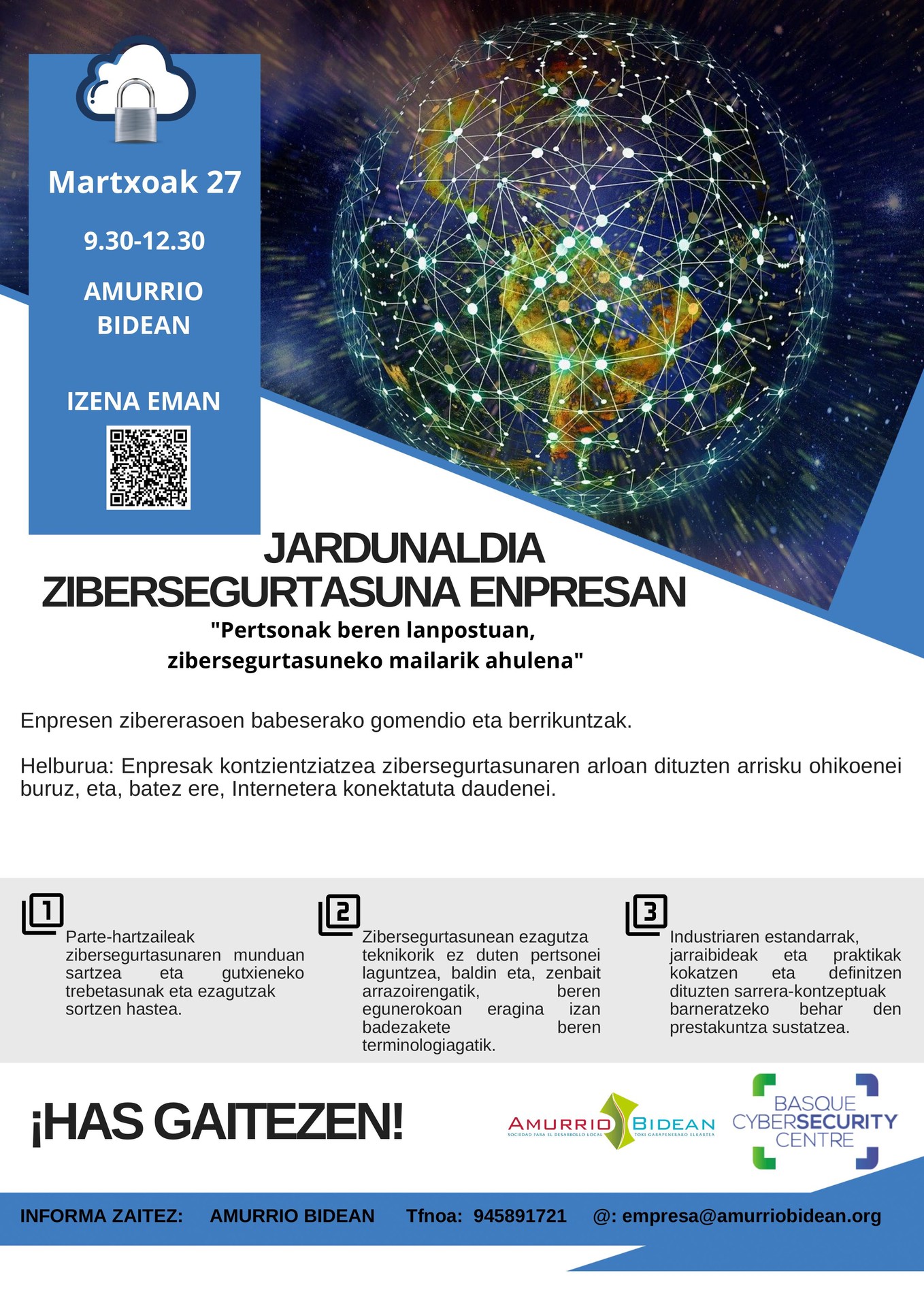Jardunaldia. Zibersegurtasuna enpresan: jarduerak eta berrikuntzak