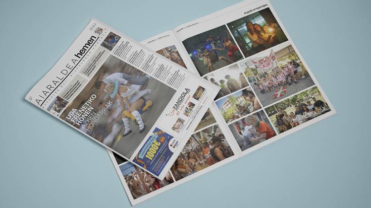 Kalean da Aiaraldea Hemen hamabostekariaren ikasturteko lehenengo zenbakia