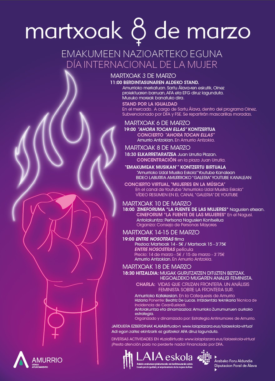 2021eko Martxoaren 8a dela eta adierazpena