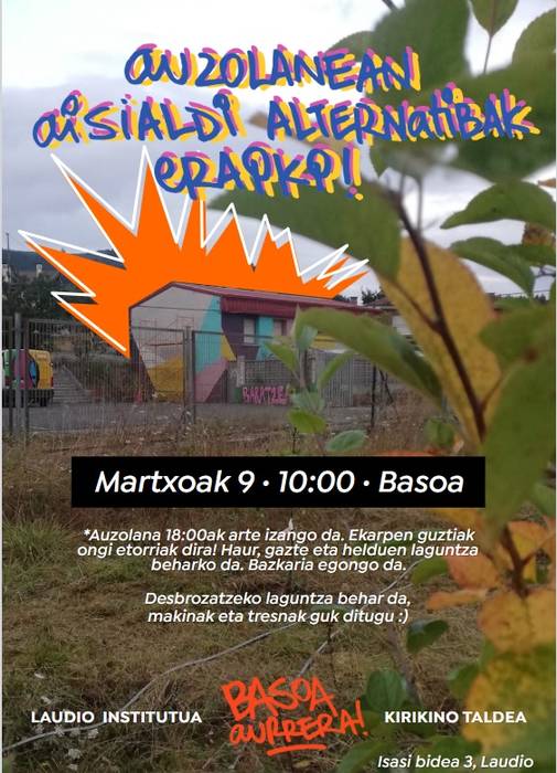 Auzolana Kirikiñoren Basoa espazioan