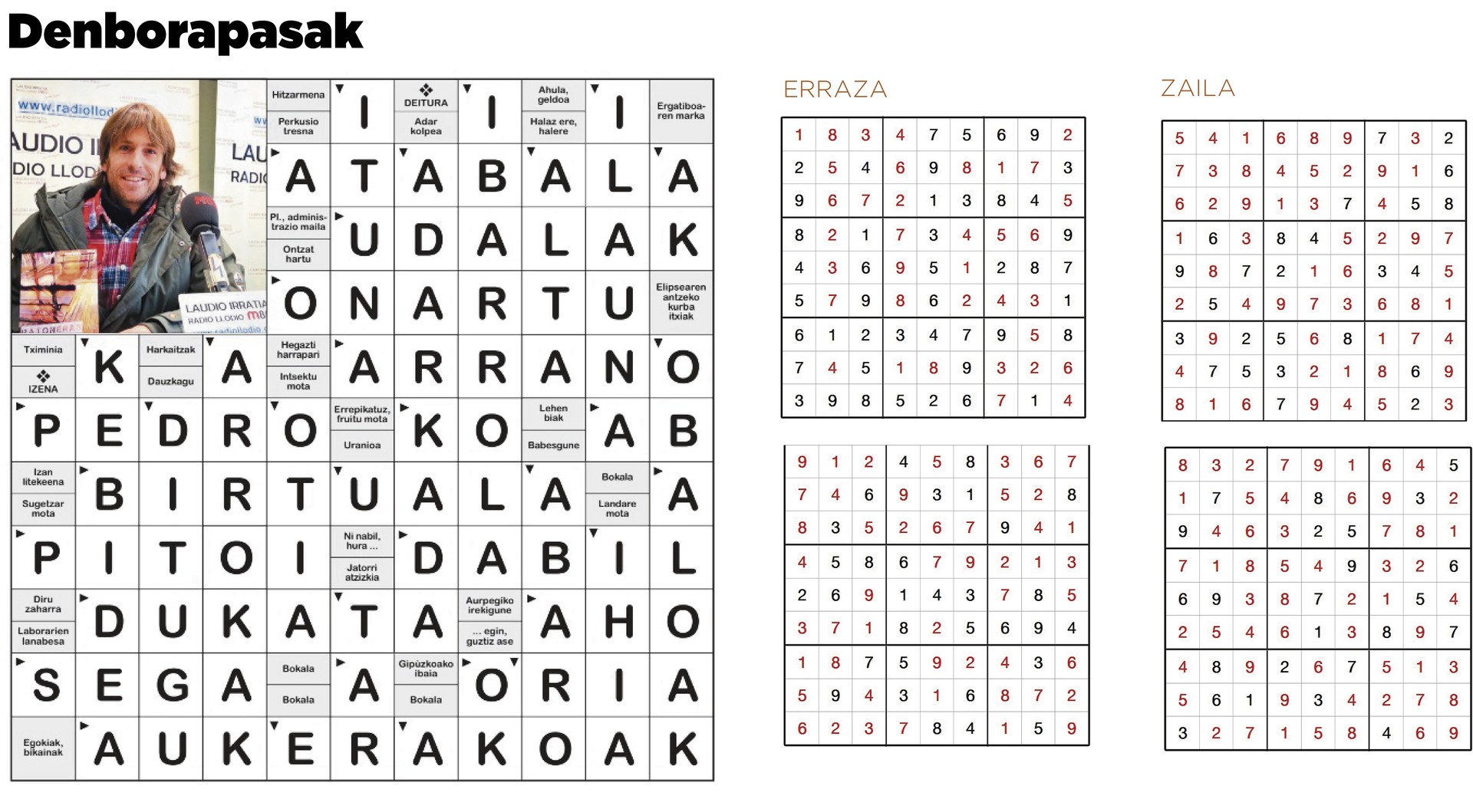 Aiaraldea Hemen hamabostekariaren 89. zenbakiko DENBORAPASEN EMAITZAK