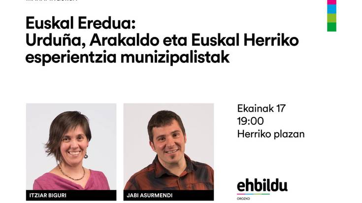 Euskal Eredua: Urduña, Arakaldo eta Euskal Herriko esperientzia munizipalistak