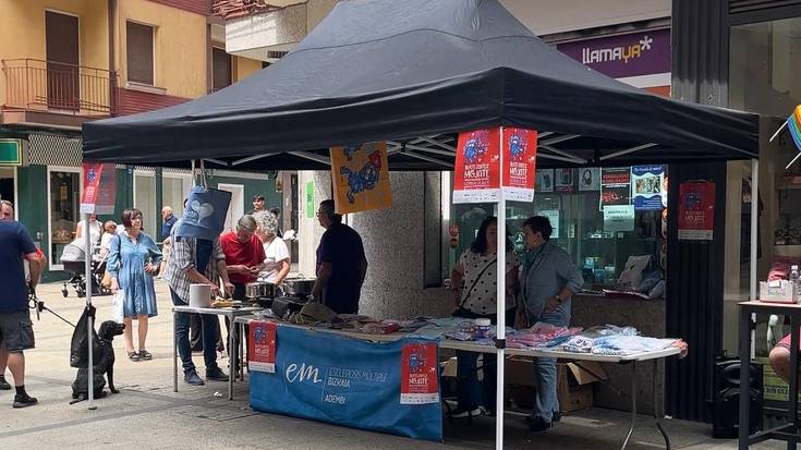 Esklerosi anizkoitza jendarteratu eta bere aurka borrokatzeko dirua biltzeko, kalera