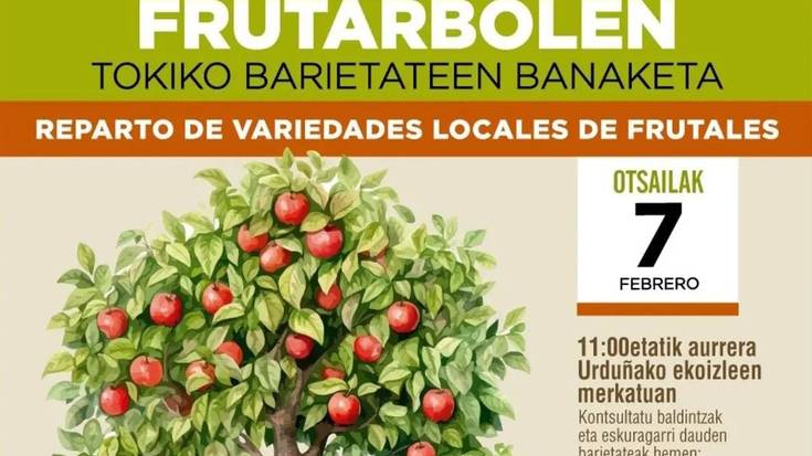 Frutarbolen tokiko barietateen banaketa