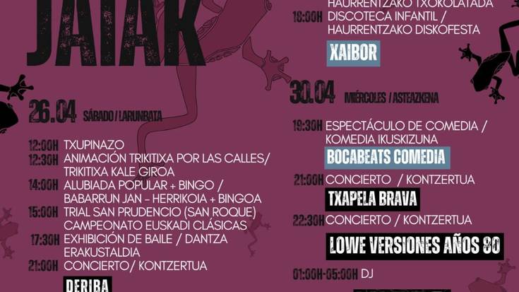 San Joseko jaiak: Osteguna