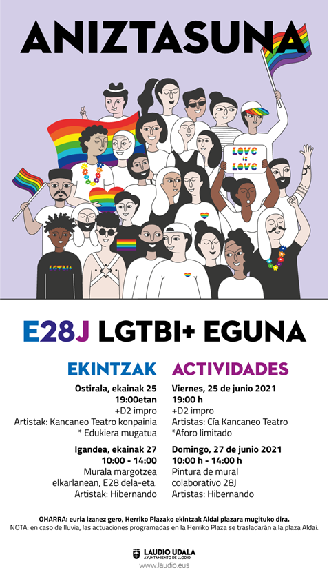 Laudiok bat egin du LGTBI+ Kolektiboaren Eskubideen Aldeko Nazioarteko Egunarekin - E28