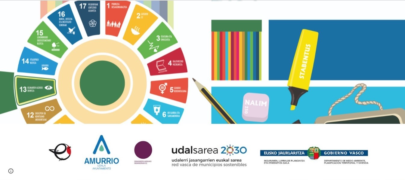 Amurriok 2030 Eskola Agendan garapen jasangarriaren helburuak sartzeko hezkuntza-materialak garatuko ditu