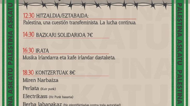 Palestinarekin Elkartasuna jardunaldiak