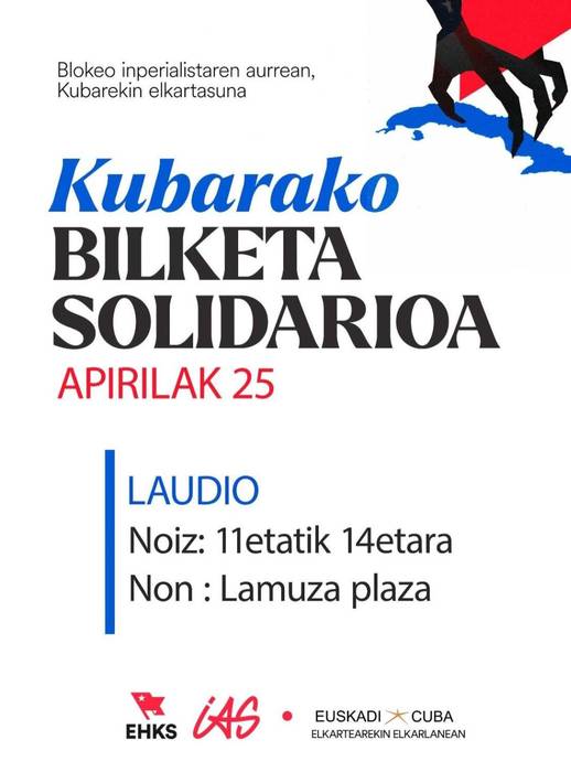 Kubarako bilketa solidarioa Laudion