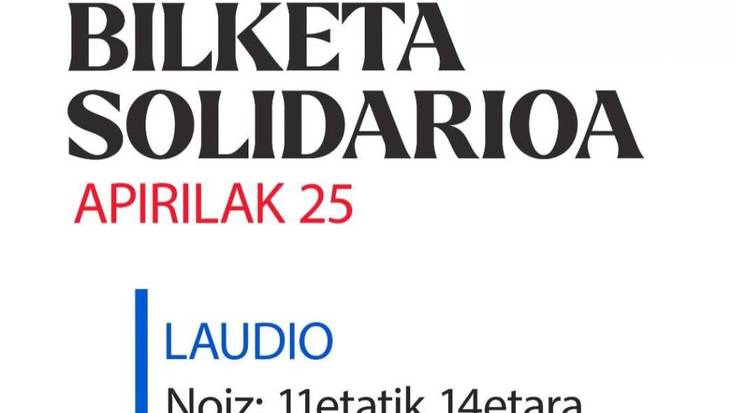 Kubarako bilketa solidarioa Laudion