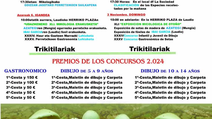 Udazkeneko XLI. Mikologia Erakusketa