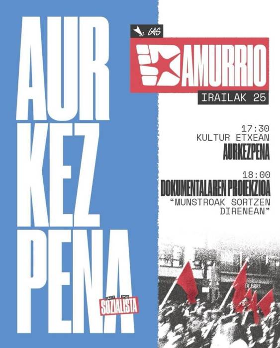 Gazte Topagune Sozialistaren aurkezpena