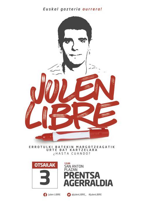 "Julen libre" prentsa-agerraldia