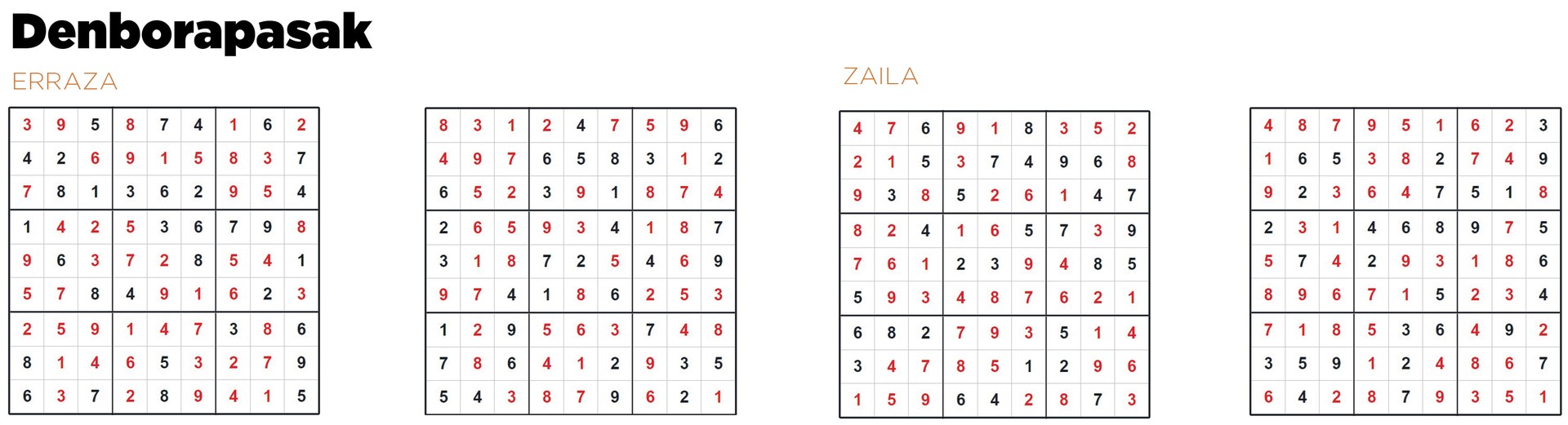 Aiaraldea Hemen hamabostekariaren 123. zenbakiko DENBORAPASEN EMAITZAK
