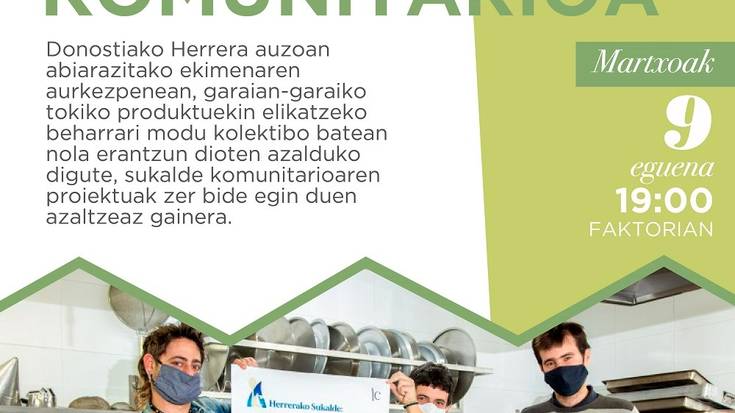 Herrerako sukalde komunitarioaren proiektuaren aurkezpena