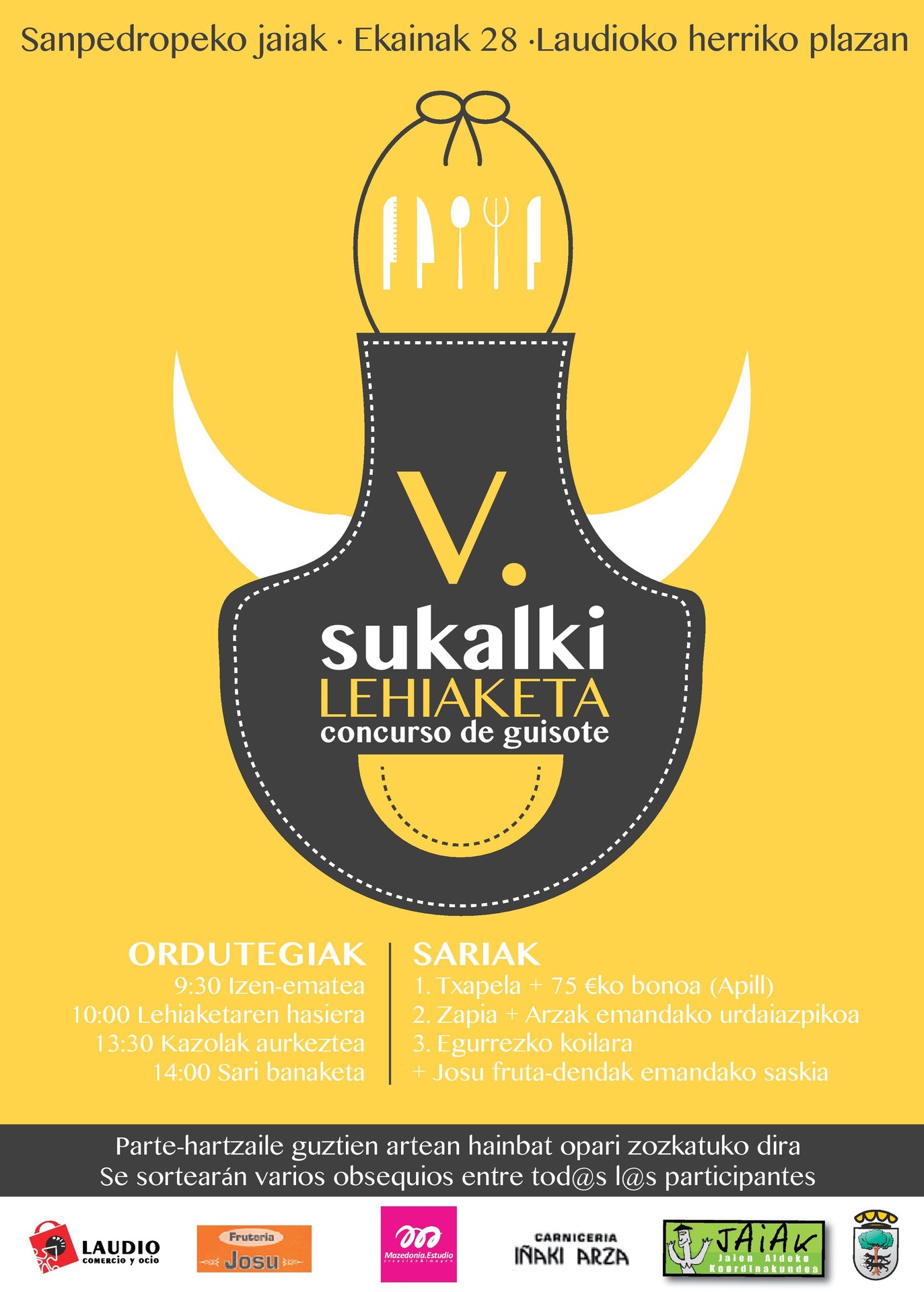 V. Sukalki Lehiaketa izango da sanpedropeko jaietako ekitaldi izarra