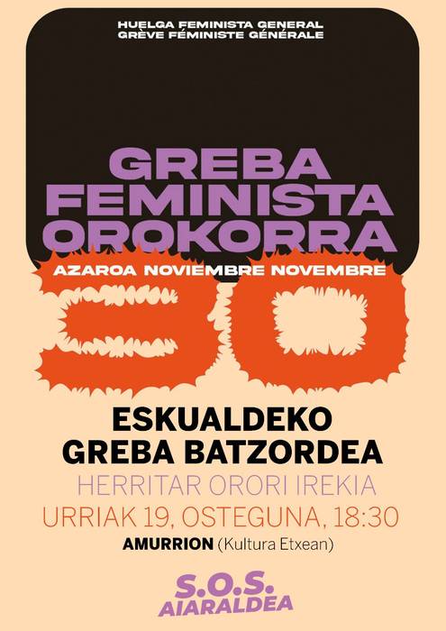 Greba feministari buruzko bilera irekia