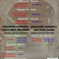 Eskolarteko paleta gomaz txapelketa