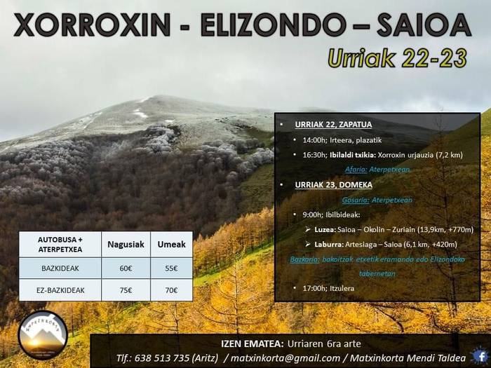 Xorroxin-Elizondo-Saioa