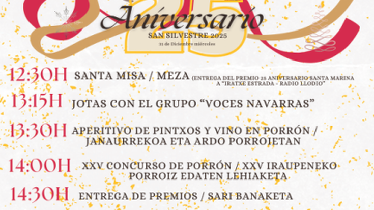 San Rokeko San Silvestre jaia