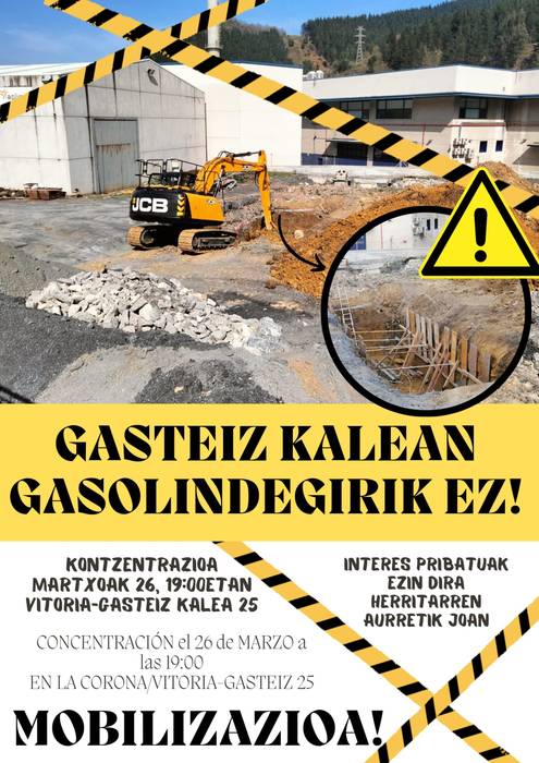 Gasteiz kalean gasolindegirik ez!