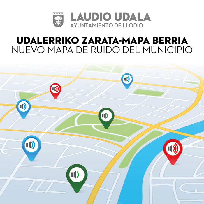 Laudioko Udalak udalerriko zarata-mapa berria aurkeztuko die herritarrei