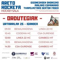 Areto hockeya: Gizonezkoen Ohorezko mailako Espainiako Txapelketa sektor fasea