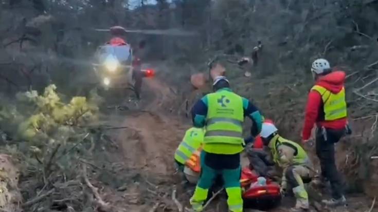 Helikopteroz eraman behar izan zuten atzo Amurrion istripua izan zuen langilea