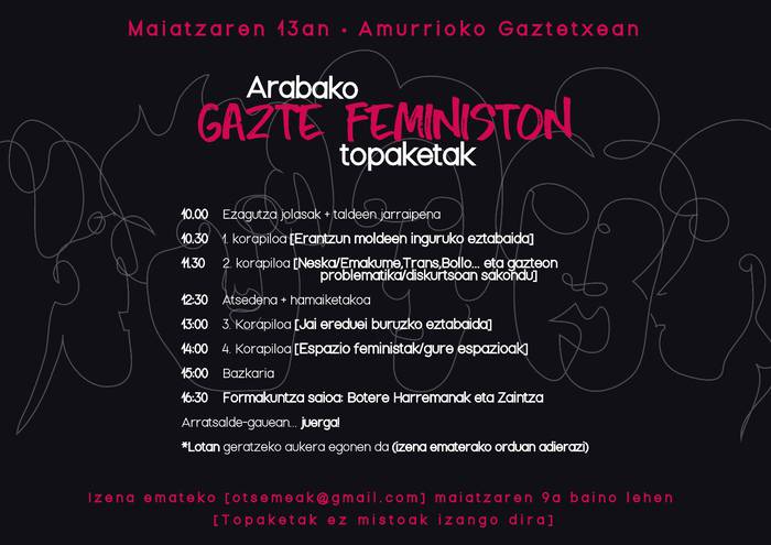 Arabako gazte feministon topaketak