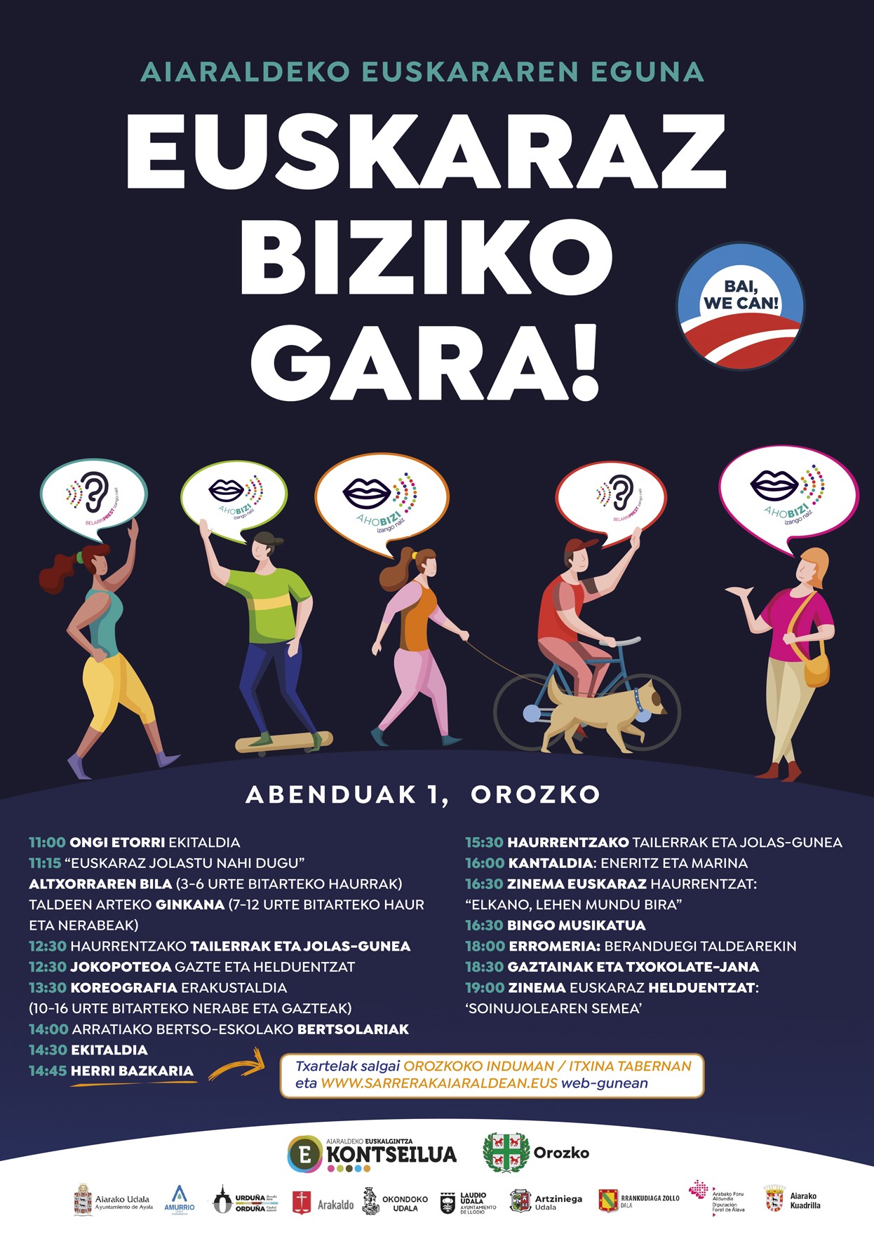 Euskararen egun bateratua ospatuko da Orozkon abenduaren batean
