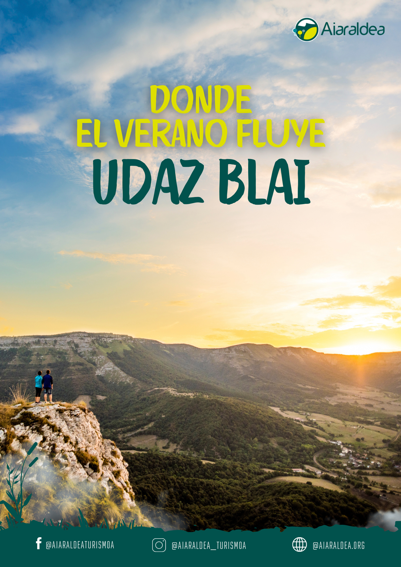 Aiarako Kuadrilak "Mirador Digital del Salto del Nervión" aurkeztu du eta "Donde el verano fluye" kanpaina abiarazi du Aiaraldea ezagutzera gonbidatuz, natura murgiltzen den eta historiaz betetako helmuga xarmangarria