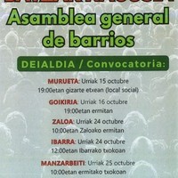 Orozkoko auzoetako batzarrak: Manzarbeiti