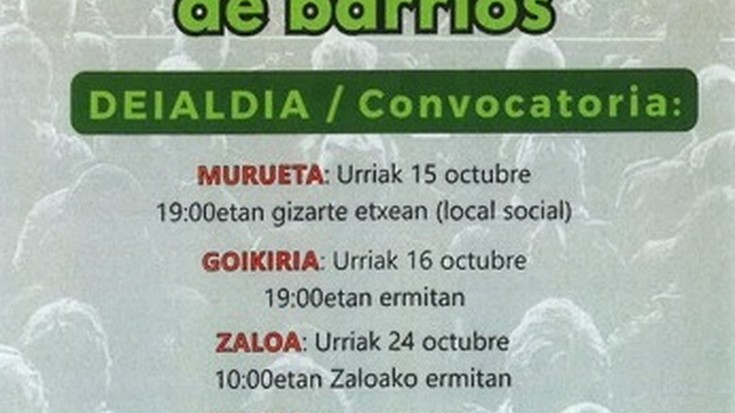 Orozkoko auzoetako batzarrak: Zaloa