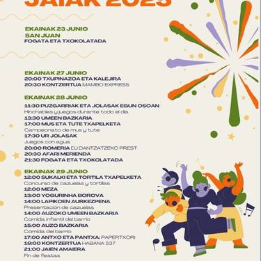 Uribarriko San Pedro jaiak: Fogata eta txokolatada
