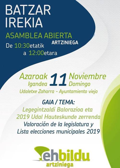 EH Bilduren batzar irekia