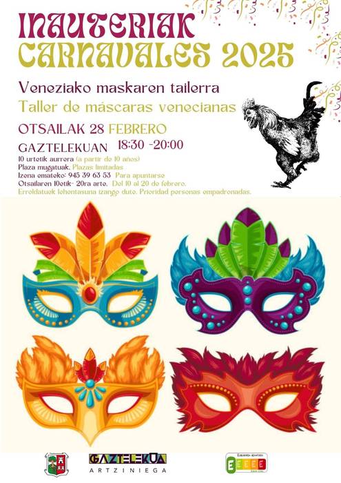 Veneziako maskaren tailerra