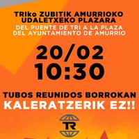 Tubos Reunidoseko langileen aldeko ibilaldia eta elkarretaratzea