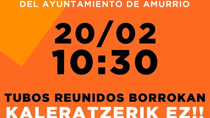 Tubos Reunidoseko langileen aldeko ibilaldia eta elkarretaratzea