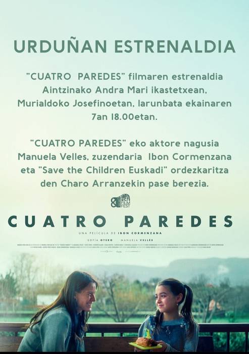 'Cuatro paredes' filmaren estreinaldia