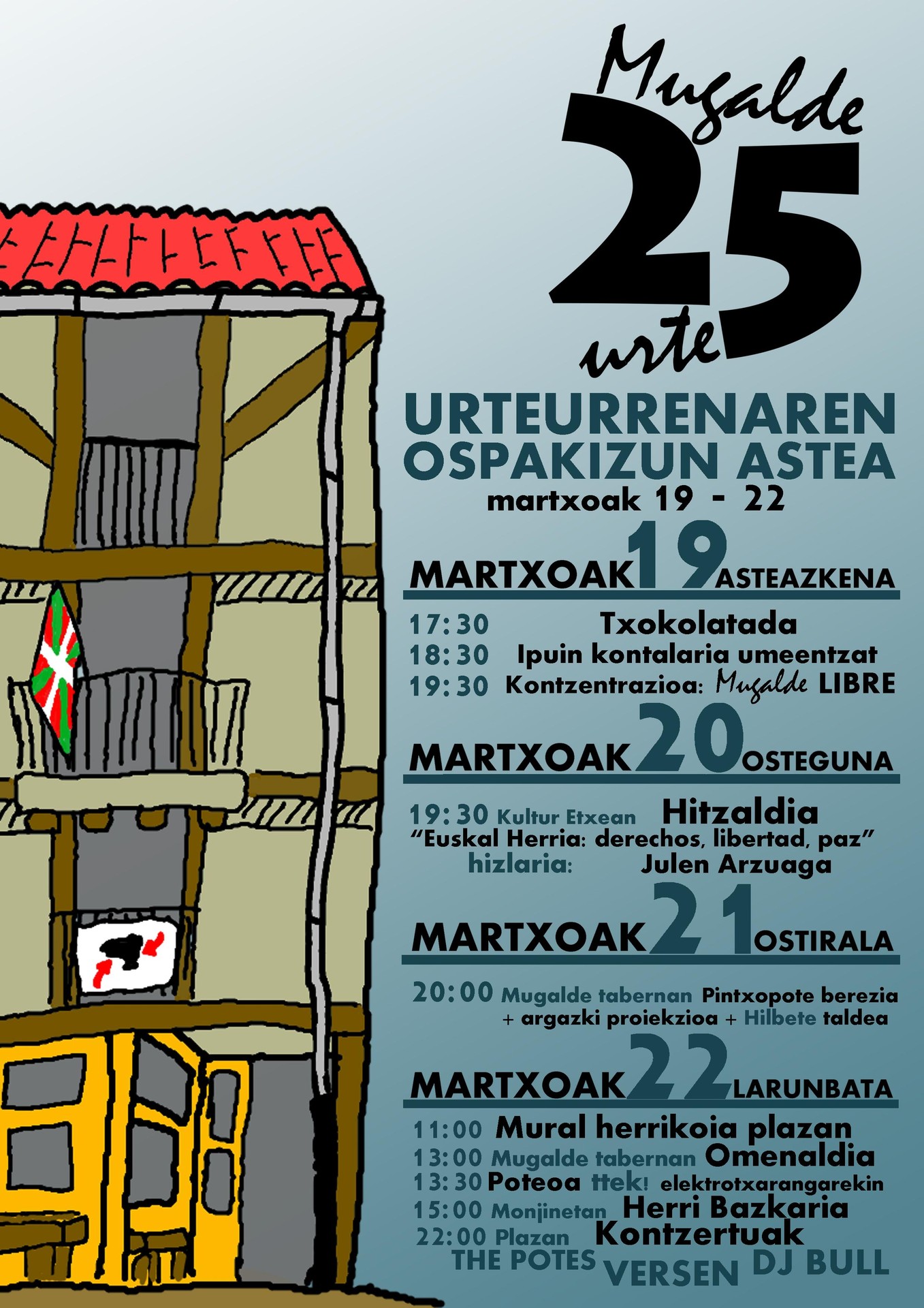 Mugalde 25 urte